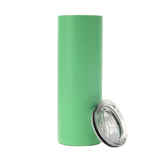 New Arrival Fashion Florescent Metal Stainless Steel 20Oz Straight Blank Glow in the Dark Sublimation Tumblers With Lid Straw