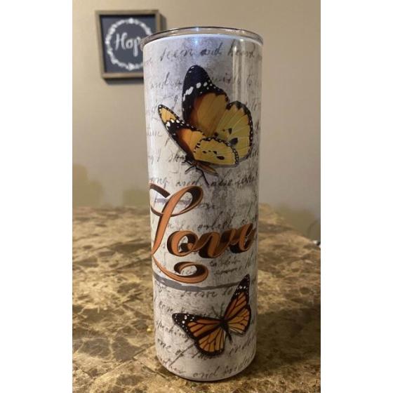 Wholesale 304 Insulate Stainless Steel 20 OZ White Straight Camp Matt White Sublimations Tumblers Mug With Plastic Straw and Lid