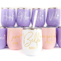Custom 6oz 12oz 20oz 30oz Stainless Steel Bridesmaid Tumbler Name Wine Cup