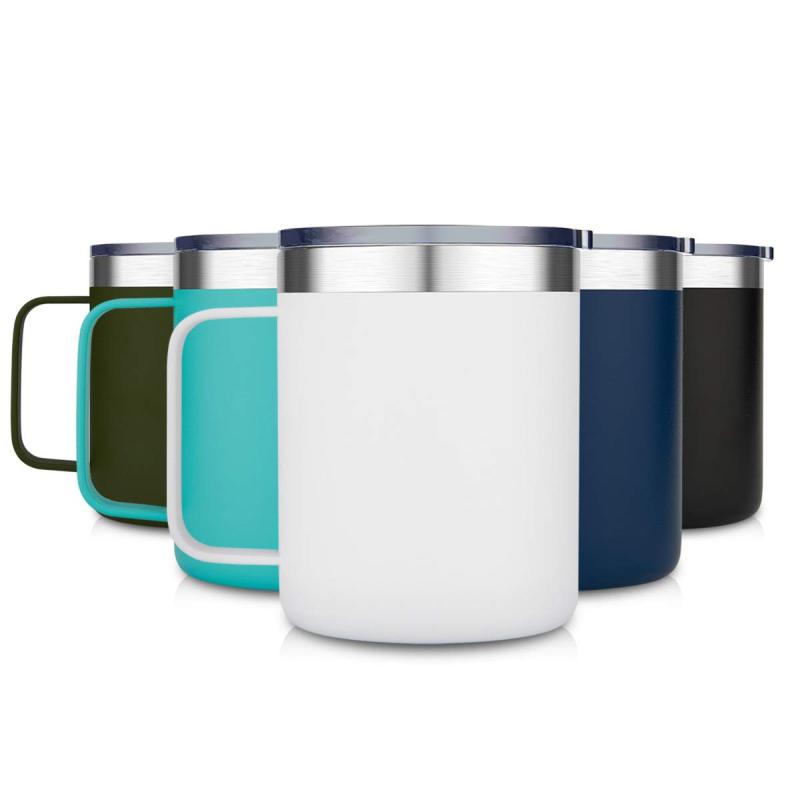 Double Wall Stainless Steel Coffee Insulated Mug Vacuum Tumbler with Handle