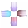 Wholesale Vacuum Insulated Double Walled Stainless Steel 12oz Sublimation Blanks Gradient Wine Tumbler Mugs With Lid