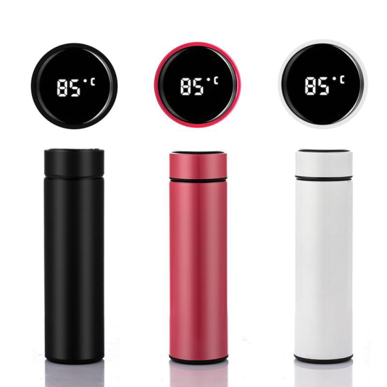 New Arrival Digital Temperature Display Smart Water Bottle Stainless Steel Double Wall Vacuum Led Water Bottle