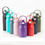 Custom 800Ml 1000Ml 1200Ml 1500Ml 2500Ml Portable Leak Proof  Stainless Steel Flask Sport Water Bottle Kettle With Handle Lid