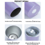 Double Wall Stainless Steel Vacuum Insulation 20OZ Straight Sparkly Holographic Tumblers With Lid and Straw