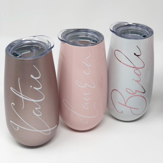 Etsy Hot Sale Bride Groom Tumblers Bridesmaid Double Wall Insulated Steel Tumbler
