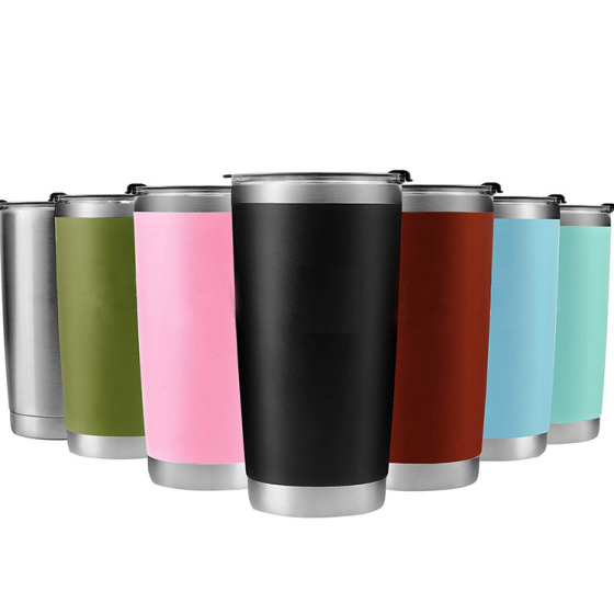 Wholesale Double Wall 20 Oz Stainless Steel Vacuum Insulated Pink Tumbler Cups With Lid With Straw