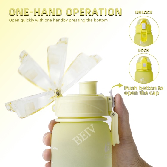 Customized Private Label Basketball Hot and Cold Wide Mouth Tritan Cool Plastic Water Bottle With Custom Logo