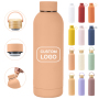 Luxury Flask Eco Friendly Stainless Steel Metal Vacuum 500Ml Small Mouth Water Bottle With Custom Logo