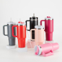 In Stock Stainless Steel Tumbler Double-Walled Insulated Vacuum Spillproof Lid Straw Handle 40Oz Tumbler for Valentine's Day