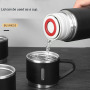 Manufacturer Delicate Appearance Stainless Steel Vacuum Bottle Flask Coffee Cup Gift Box Set