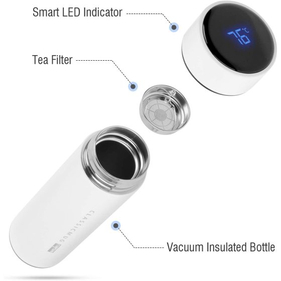 Mayoreo Termo Digital Botella De Agua Inteligente Lcd Smart Water Bottle