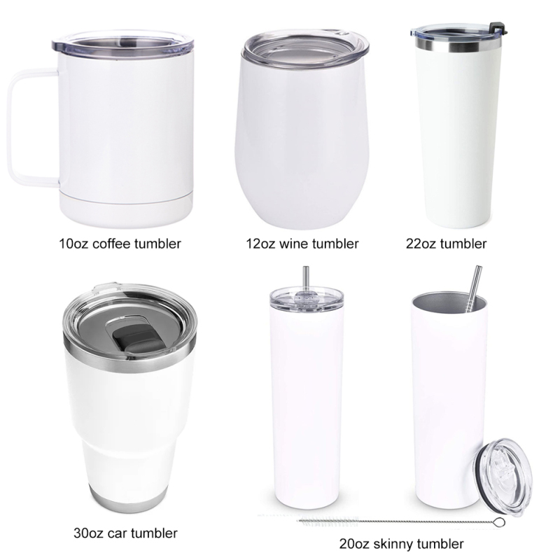 Sublimation Blank 30OZ Tumbler Stainless Steel Double Walled Vacuum Insulation Cup 30 OZ with Sliding Lid