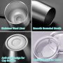 Wholesale 12Oz Double Wall Stemless Stainless Steel Insulated Vacuum Egg Shape Tumbler Mugs Cup Wine Glass With Lids