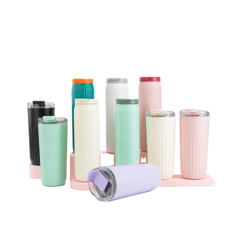 Classic Leak Proof Double Wall Stainless Steel Insulated Coffee Cup Bottle with Lid for Travel Metal Vacuum Insulated