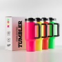 YUNIXIN Stainless Steel Insulated Glass 40Oz Neon  Sublimation Ready Cup Tumbler Water Bottle With Handle