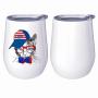 350Ml Unique Stainless Steel Tumbler Mug 12Oz Custom Logo White Sublimation Blank Wine Tumbler Bottle With Lid and Straw