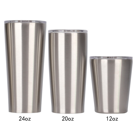 12OZ 20OZ 24OZ 30OZ Double Wall Vacuum Insulated Curve Stainless Steel Tumbler With Lid