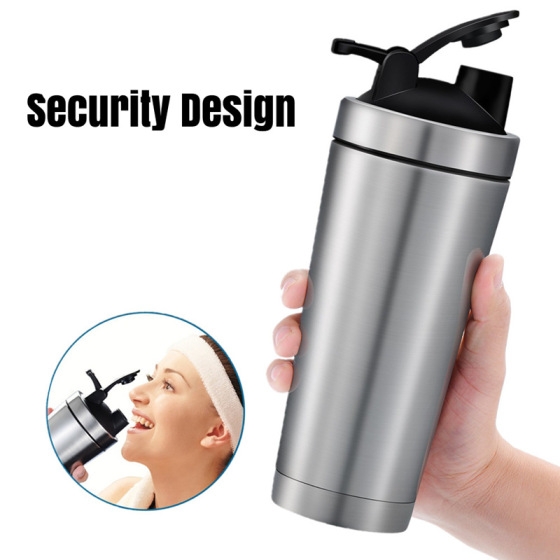 Custom Sport Gym Insulated Double Wall Stainless Steel Fitness Red Protien Shaker Water Bottles