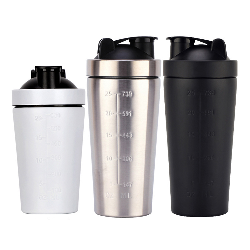 Custom Sport Gym Insulated Double Wall Stainless Steel Fitness Red Protien Shaker Water Bottles