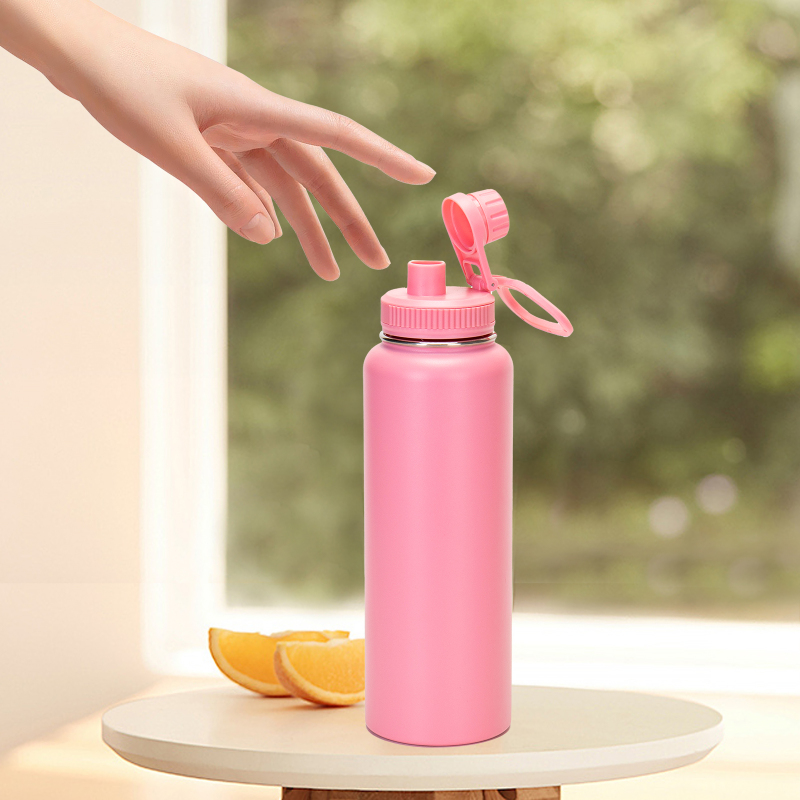 Personalized Sports Stainless Steel Glass Vacuum Gym 40oz Insulated Wide Mouth Water Bottle with logo