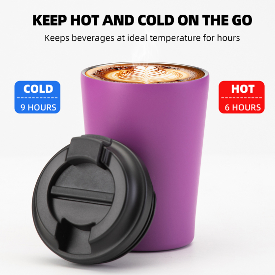 Wholesale Double Walled 8 Oz Tea Vacuum Flasks Travel Coffee Mug Cup Tumbler for Camping