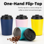 Wholesale Double Walled 8 Oz Tea Vacuum Flasks Travel Coffee Mug Cup Tumbler for Camping