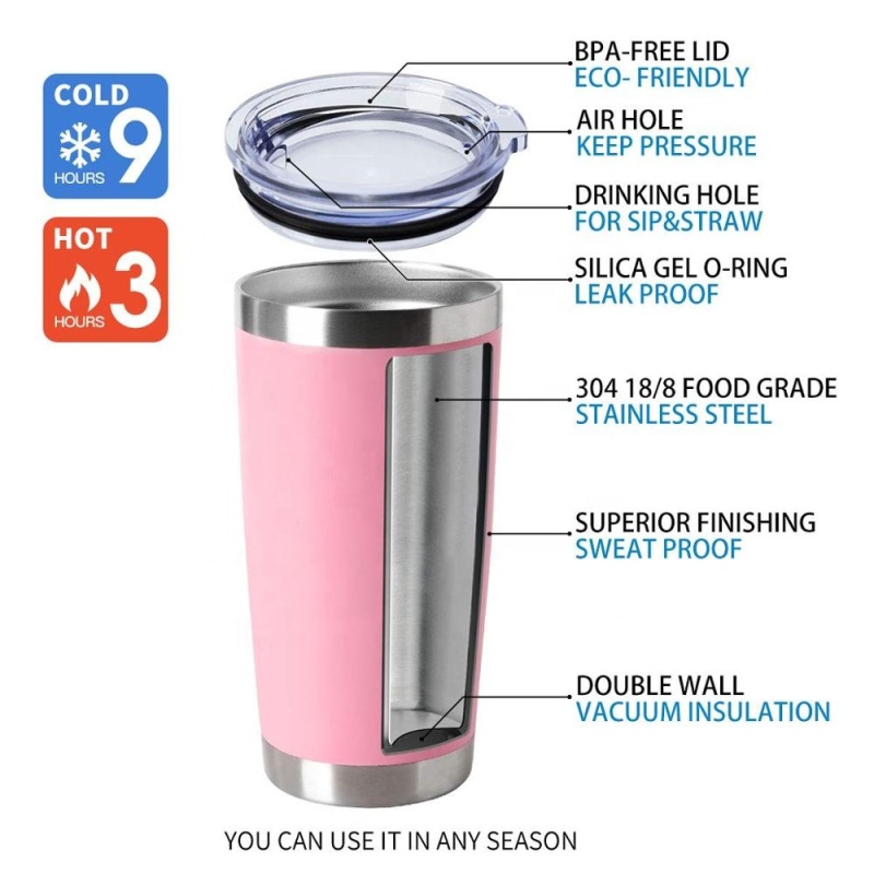 High Quality Wholesale Customized Vacuum Manufacturers Wood Cup Insulated Tumbler