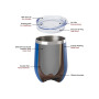 Factory Wholesale Customized Travel Stainless Steel Insulated Wine Tumbler Cups