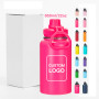 Custom logo Wholesale Powder Coated Metal Thermal Wide Mouth Steel 22oz  Gym Sports Insulated Water Bottle