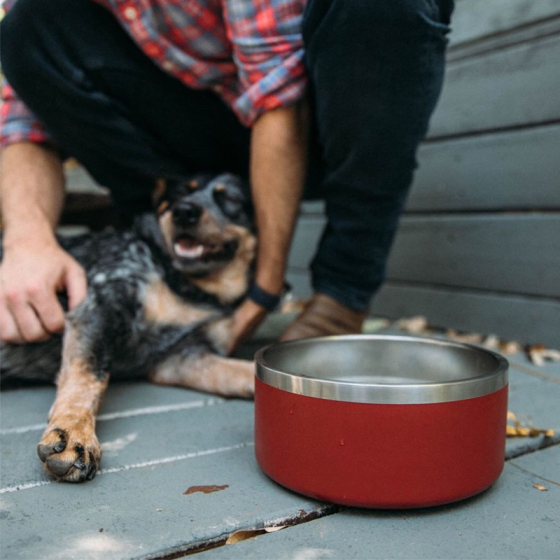 Wholesale Large 64 oz 42oz Dog Bowl Stainless Steel Pet Bowls Food Feeder Powder Coat Metal Thermo Bowls for Dog with Logo