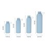 Wholesale Custom Logo 500 ML Rubber Paint Insulated Stainless Steel Sports Water Bottle With Silicone Handle