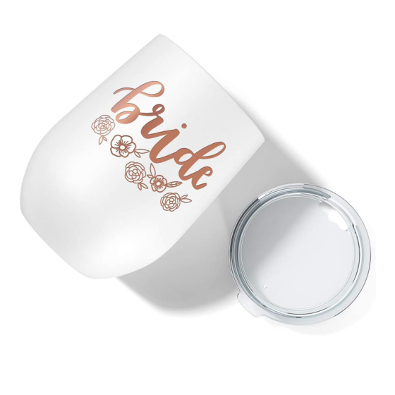 Factory OEM ODM Mix Color Maid of Honor Wine Tumbler Bride and Groom Tumblers