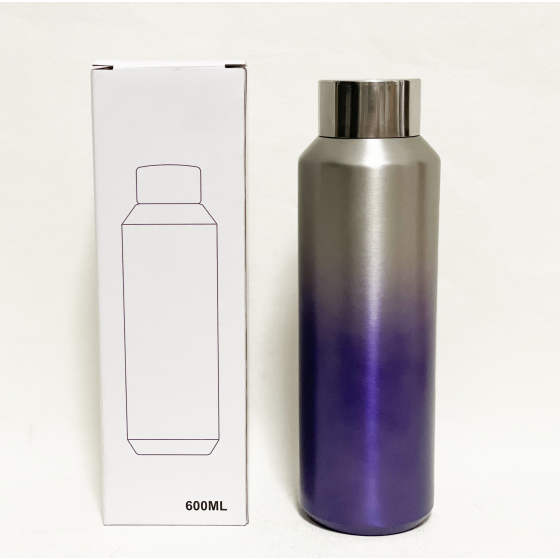 Yunxin Custom  Factory 600MLDouble Wall 600MLStainless Steel Vacuum Insulated Drink  Water Bottle