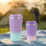 Portable 380ml Eco-friendly Stainless Steel Thermal Insulated Coffee Mug with Lid for Car Travel Hot Water Beer Tea