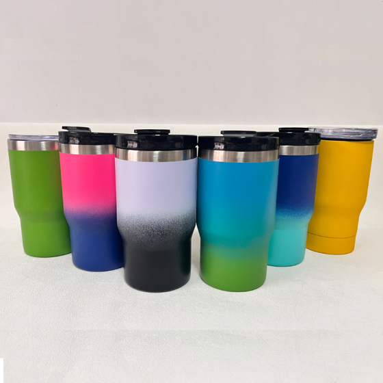 Factory Custom 4 in 1 12oz Skinny Tall Can Cooler Black Double Wall Stainless Steel Cup