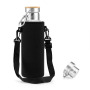 High Quality 750ml Stainless Steel Vacuum Black Thermal Water Vacuum Flask Custom Print Vaccum Flask