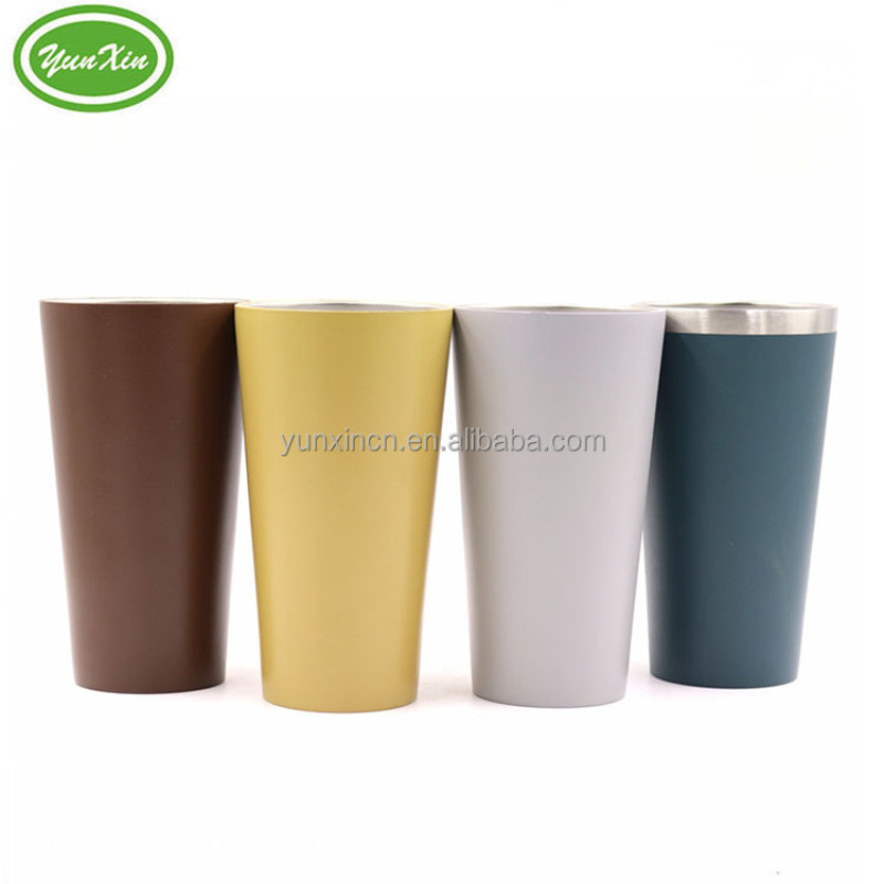 Double Wall 16 oz Pint Vacuum Insulated Stainless Steel Tumbler
