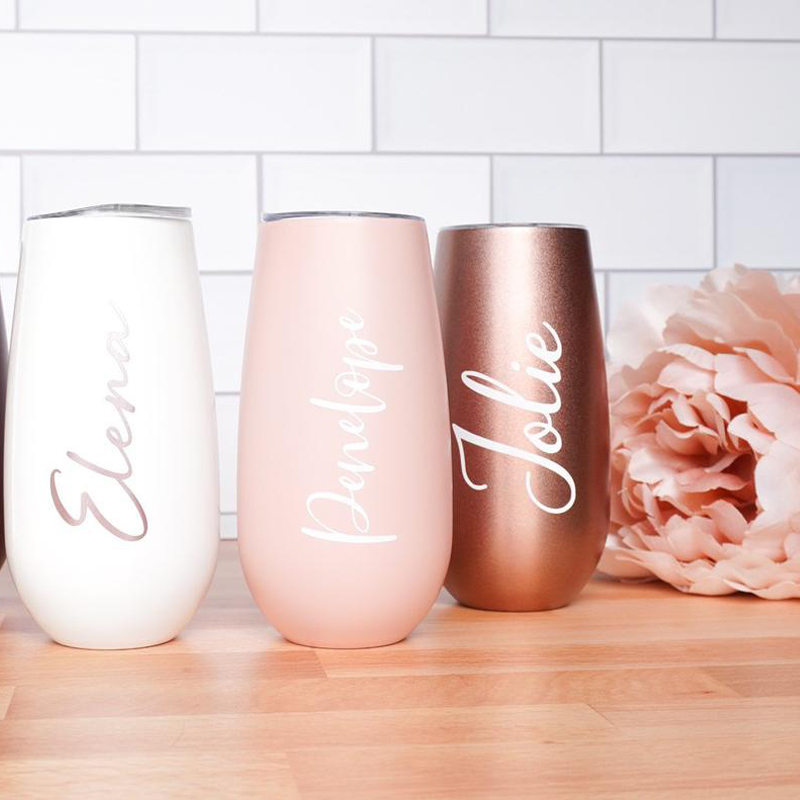 Buyer Supplier Bridesmaid Tumbler Cups Custom Stainless Steel Insulated Wedding Bride Tumbler