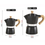 Induction 3Cup 150 Ml 6Cup 300 ML Stovetop Espresso Classic Italian Aluminum Coffee Moka Pot With Soft Touch Handle