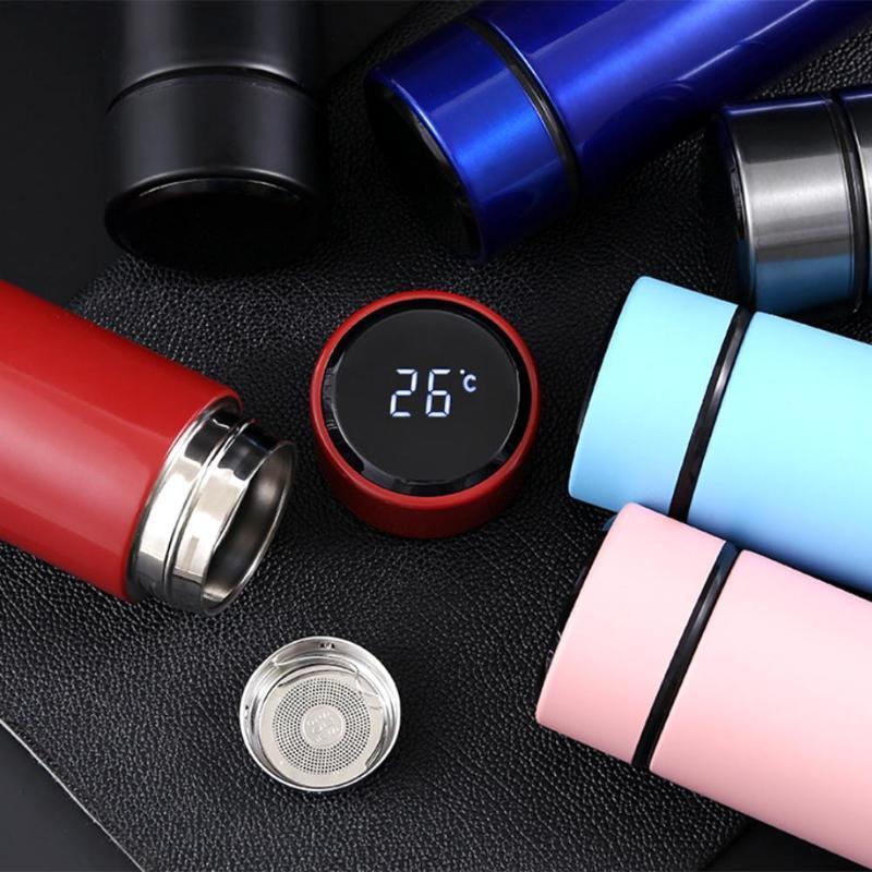Wholesale Double  Bottle With Led Temperature Bottle Sports Display Bottle