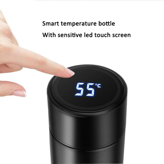 Wholesale Double  Bottle With Led Temperature Bottle Sports Display Bottle
