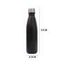 500ml Wholesale  Insulated Steel Matte Paint Cola Bottle Vacuum Double Walled Bottle Flask