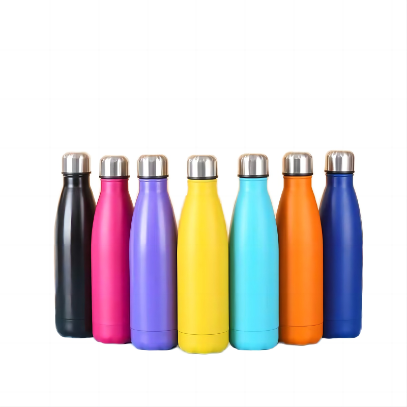 500ml Wholesale  Insulated Steel Matte Paint Cola Bottle Vacuum Double Walled Bottle Flask