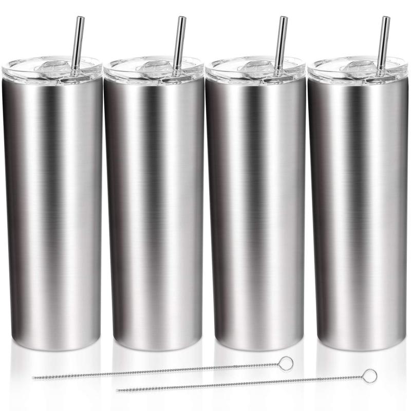 Factory in Stock 20oz Skinny Tumbler Powder Coated Skinny Stainless Steel Tumbler