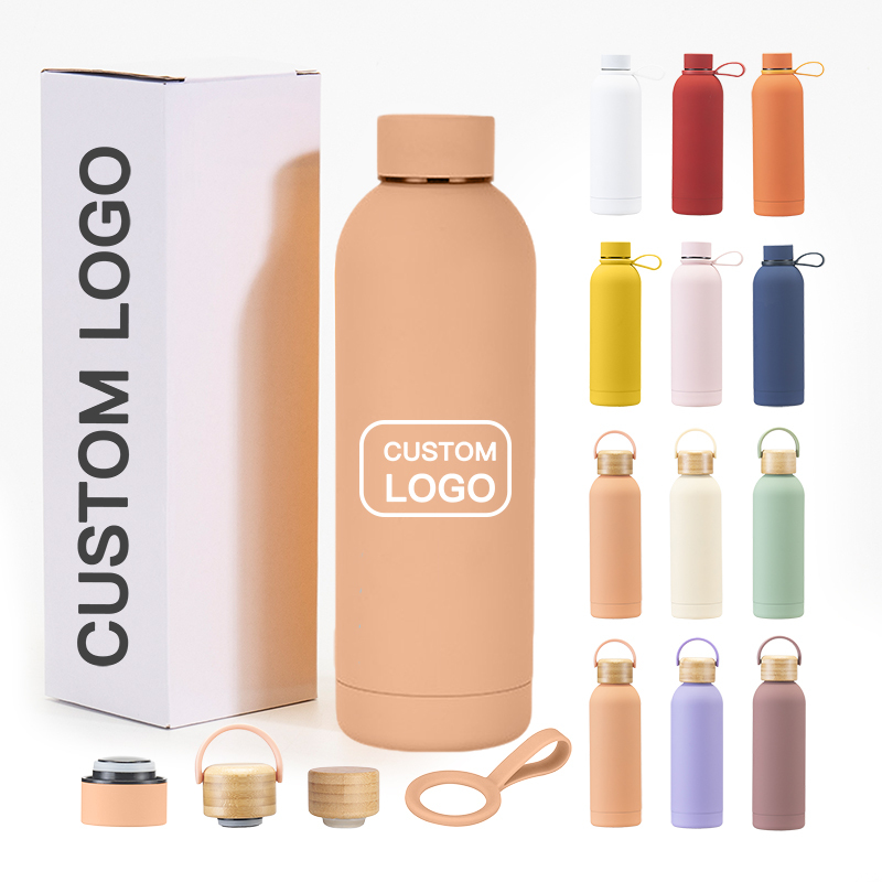 Manufacturer Suppliers Reusable Small Mouth 500 ml  Drink Insulated Double Wall Stainless Steel Sport Water Bottle