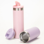 Portable 500ml Double Wall Colorful Leak Proof Vacuum Flask Stainless Steel  Mug for Hot Coffee or Water