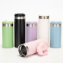Portable 500ml Double Wall Colorful Leak Proof Vacuum Flask Stainless Steel  Mug for Hot Coffee or Water