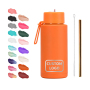 1000ml Stainless Steel 16 oz Double Wall Flask Vacuum Insulated Water Bottle with Lid