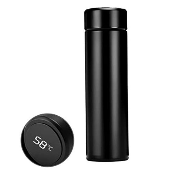 Stainless Steel  Digital Smart Flask Led Vacuum Water Bottle with Temperature Display