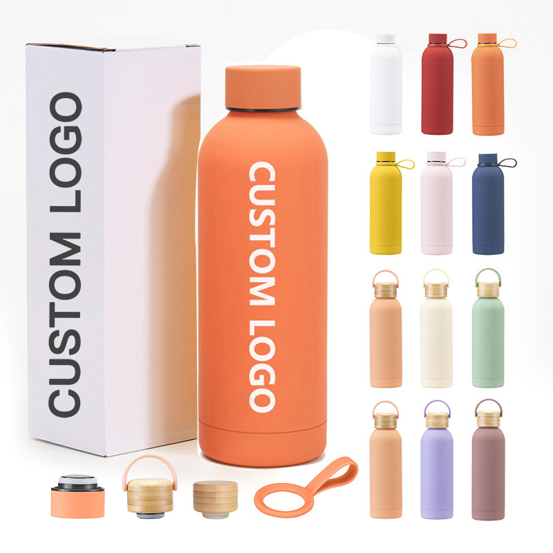 Promotional Recycled  Bicycle Sport Cup Warm Leak Proof Workout Empty Ss Stainless Steel Water Bottles for Gym Adults